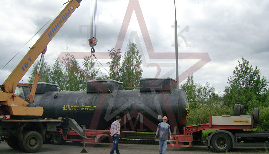 строительство подземных резервуаров, резервуары суг подземные одностенные, подземные стальные резервуары воды